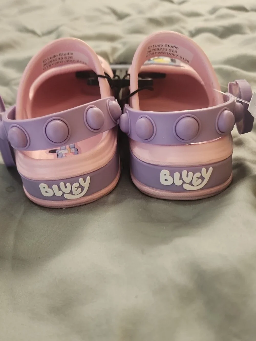Kids Pink Cartoon Clog Shoes - Size 8